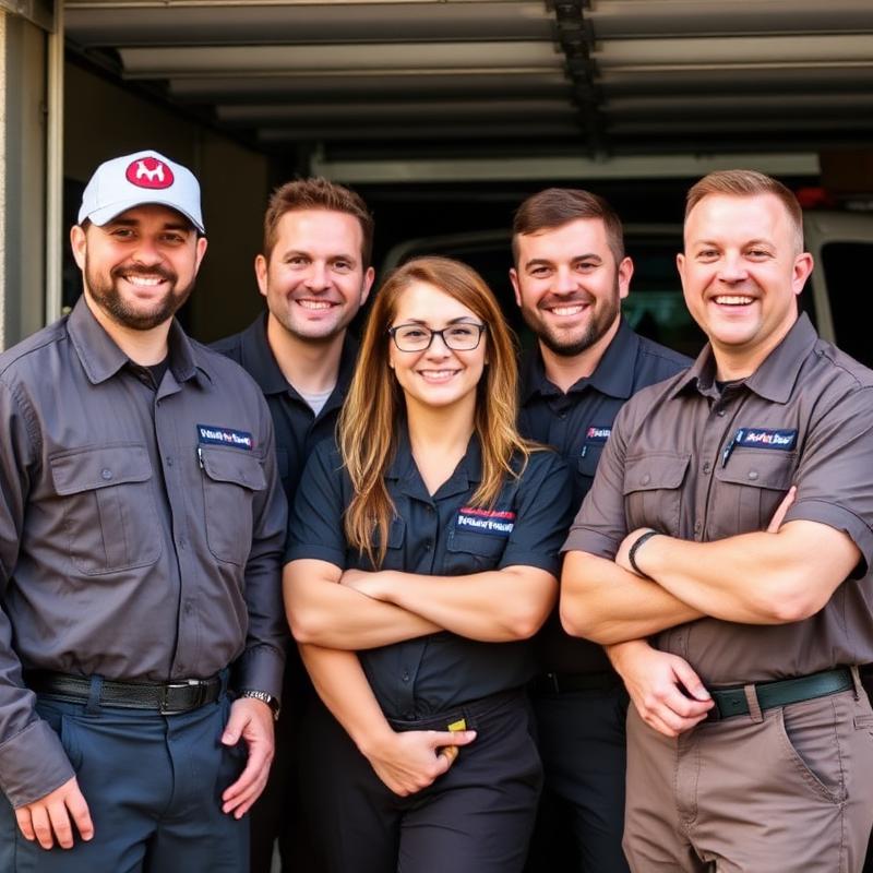 Our professional garage door technician team in Costa Mesa